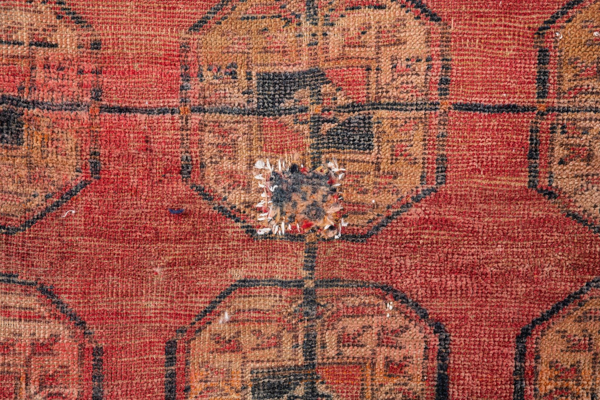 3' 1 x 6' 2 Hand Knotted Ultra Vintage Persian Wool Runner Rug