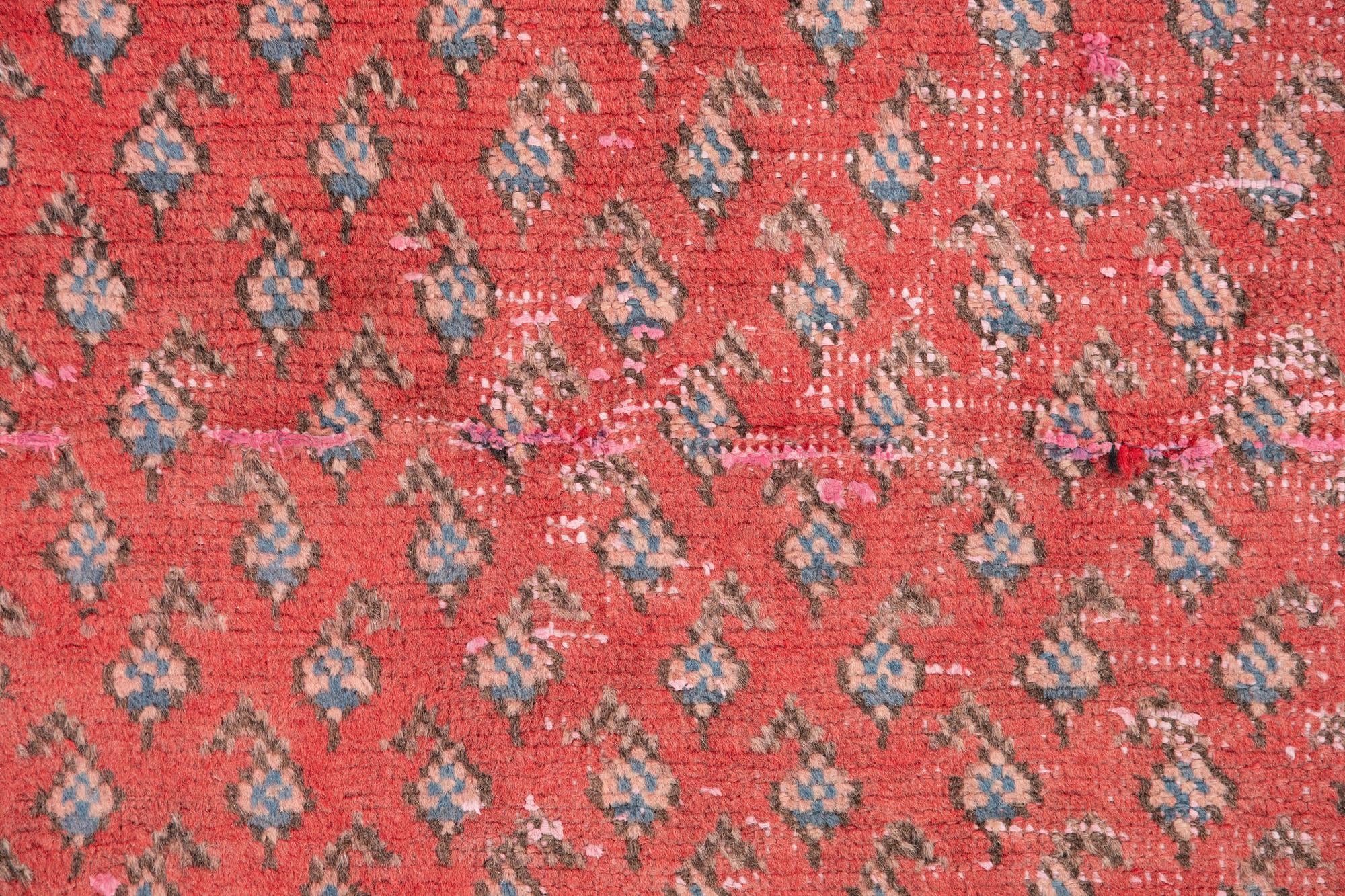 3' 5 x 9' 9 Hand Knotted Ultra Vintage Persian Wool Runner Rug