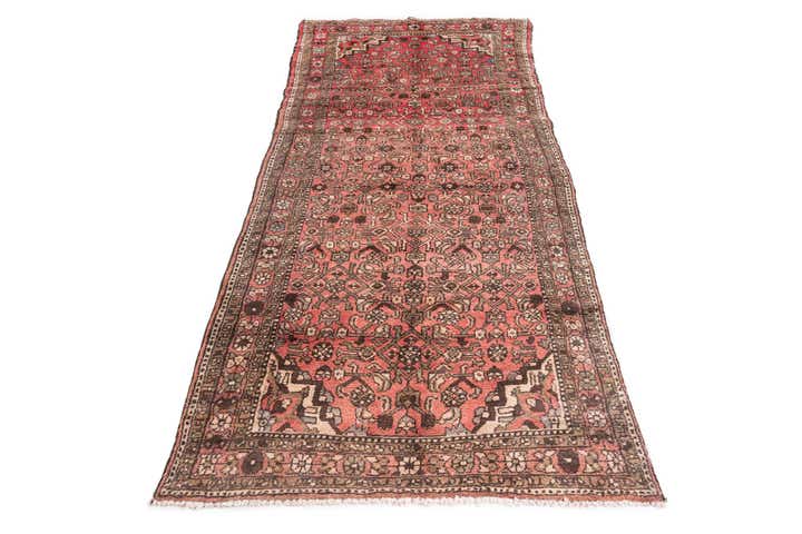3' 5 x 7' 4 Hand Knotted Ultra Vintage Persian Wool Runner Rug