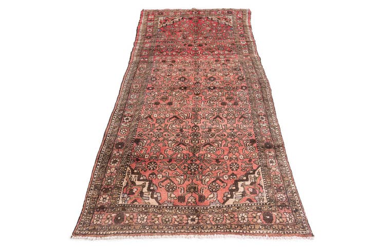 Detail image of 3' 5 x 7' 4 Hand Knotted Ultra Vintage Persian Wool Runner Rug