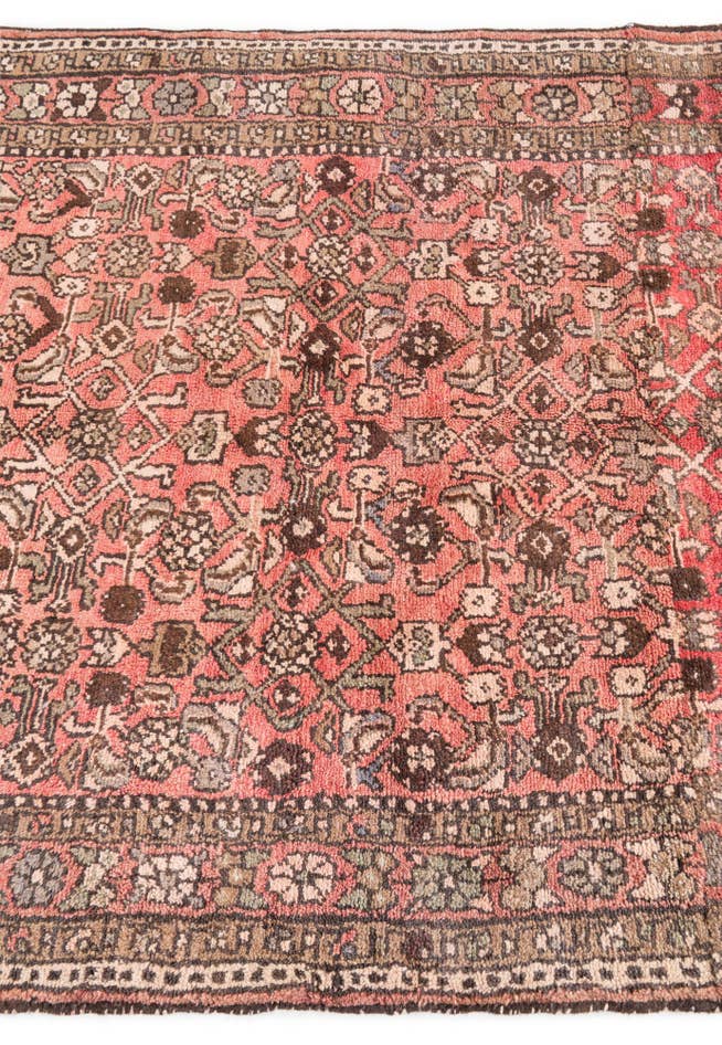 Detail image of 3' 5 x 7' 4 Hand Knotted Ultra Vintage Persian Wool Runner Rug