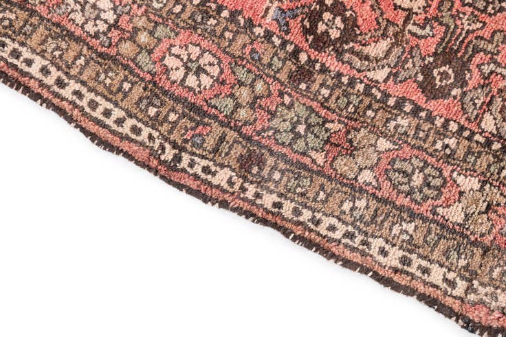Detail image of 3' 5 x 7' 4 Hand Knotted Ultra Vintage Persian Wool Runner Rug