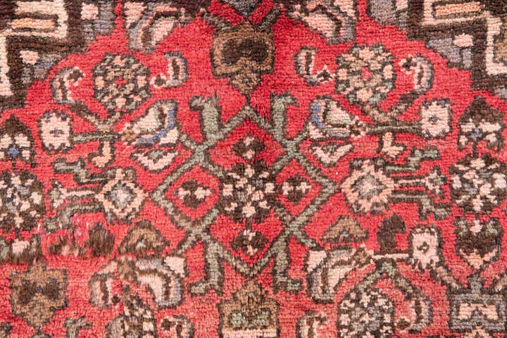 3' 5 x 7' 4 Hand Knotted Ultra Vintage Persian Wool Runner Rug