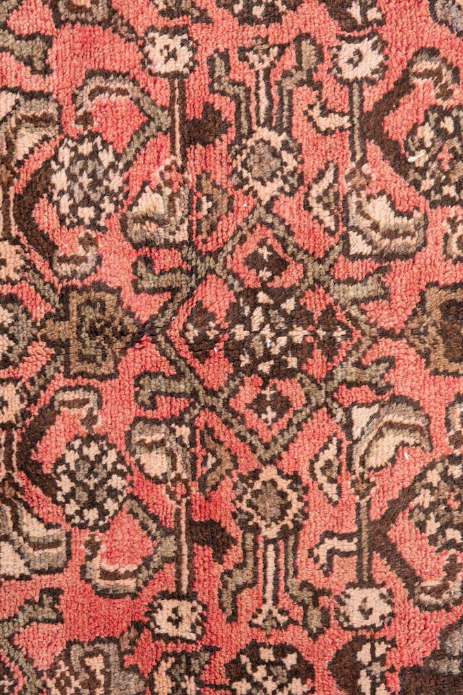 3' 5 x 7' 4 Hand Knotted Ultra Vintage Persian Wool Runner Rug