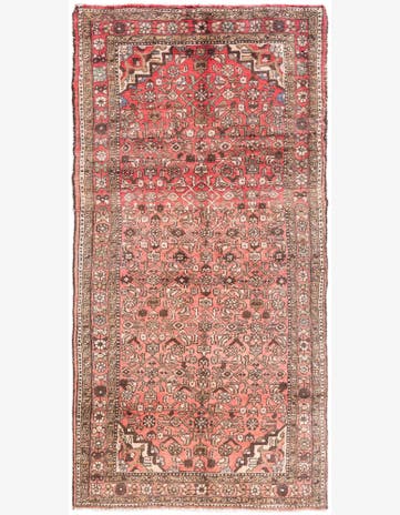 3' 5 x 7' 4 Hand Knotted Ultra Vintage Persian Wool Runner Rug