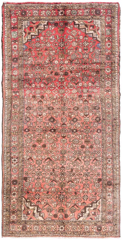 3' 5 x 7' 4 Hand Knotted Ultra Vintage Persian Wool Runner Rug