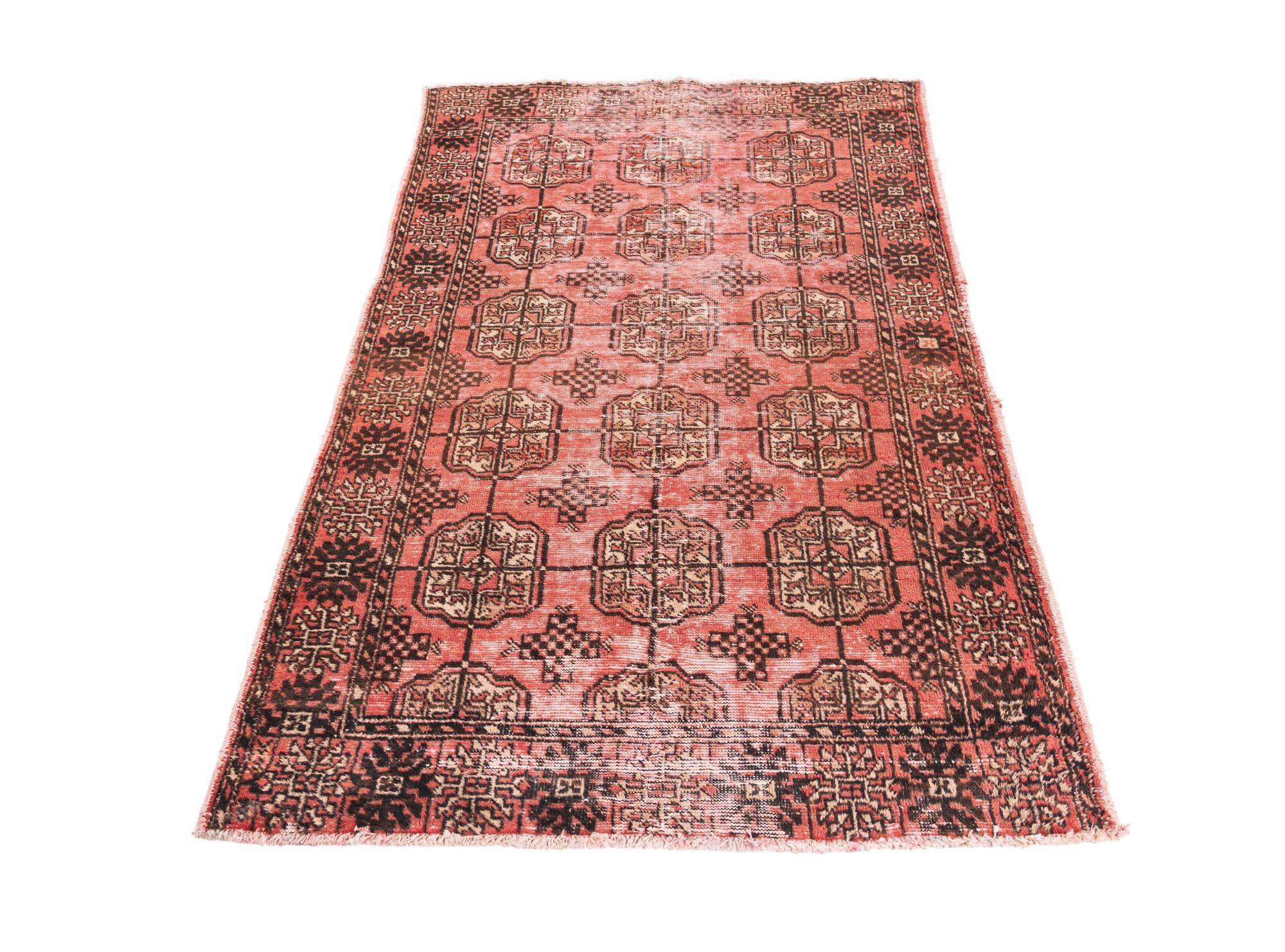 3' x 6' 3 Hand Knotted Ultra Vintage Persian Wool Runner Rug