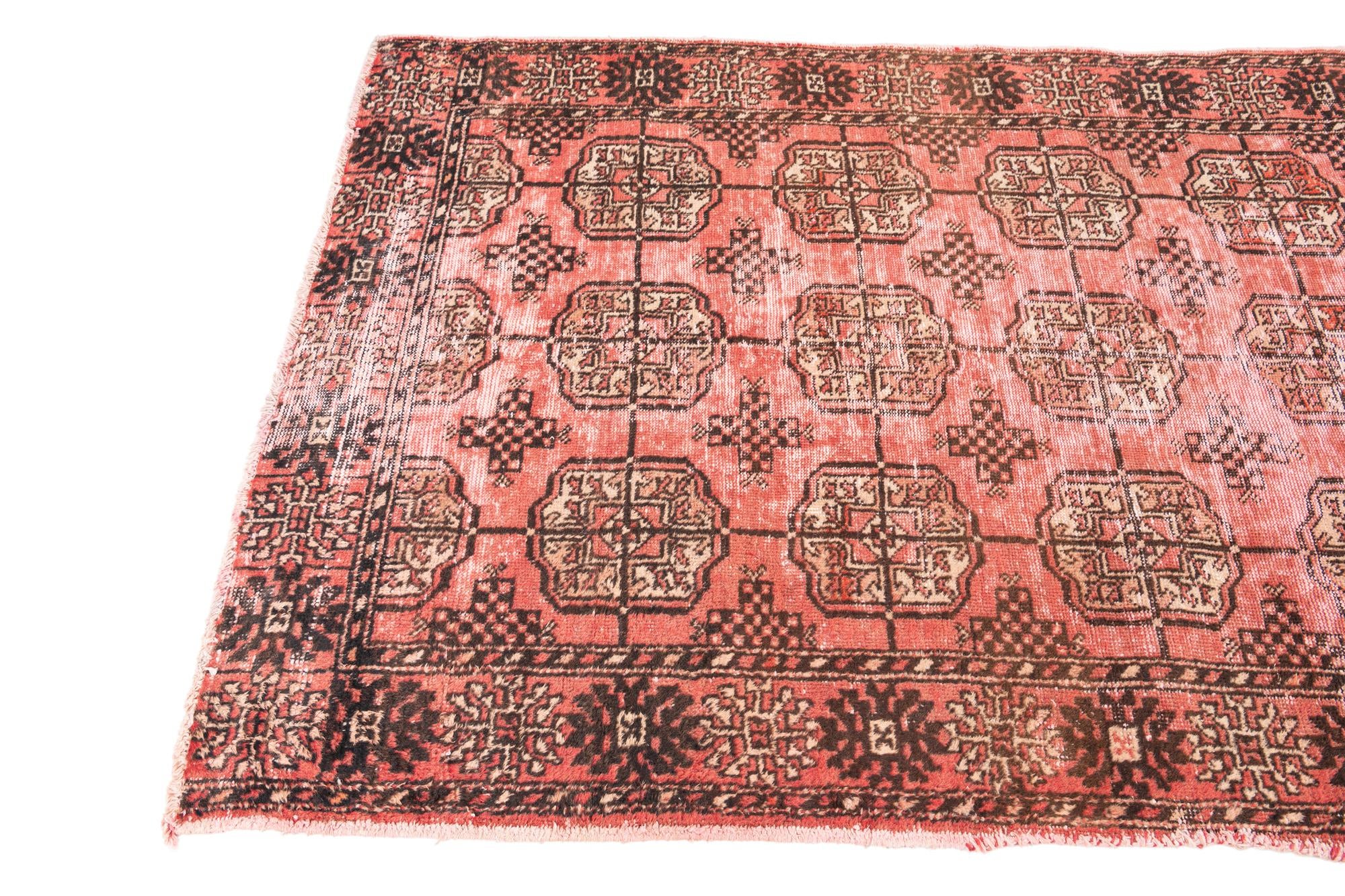 3' x 6' 3 Hand Knotted Ultra Vintage Persian Wool Runner Rug