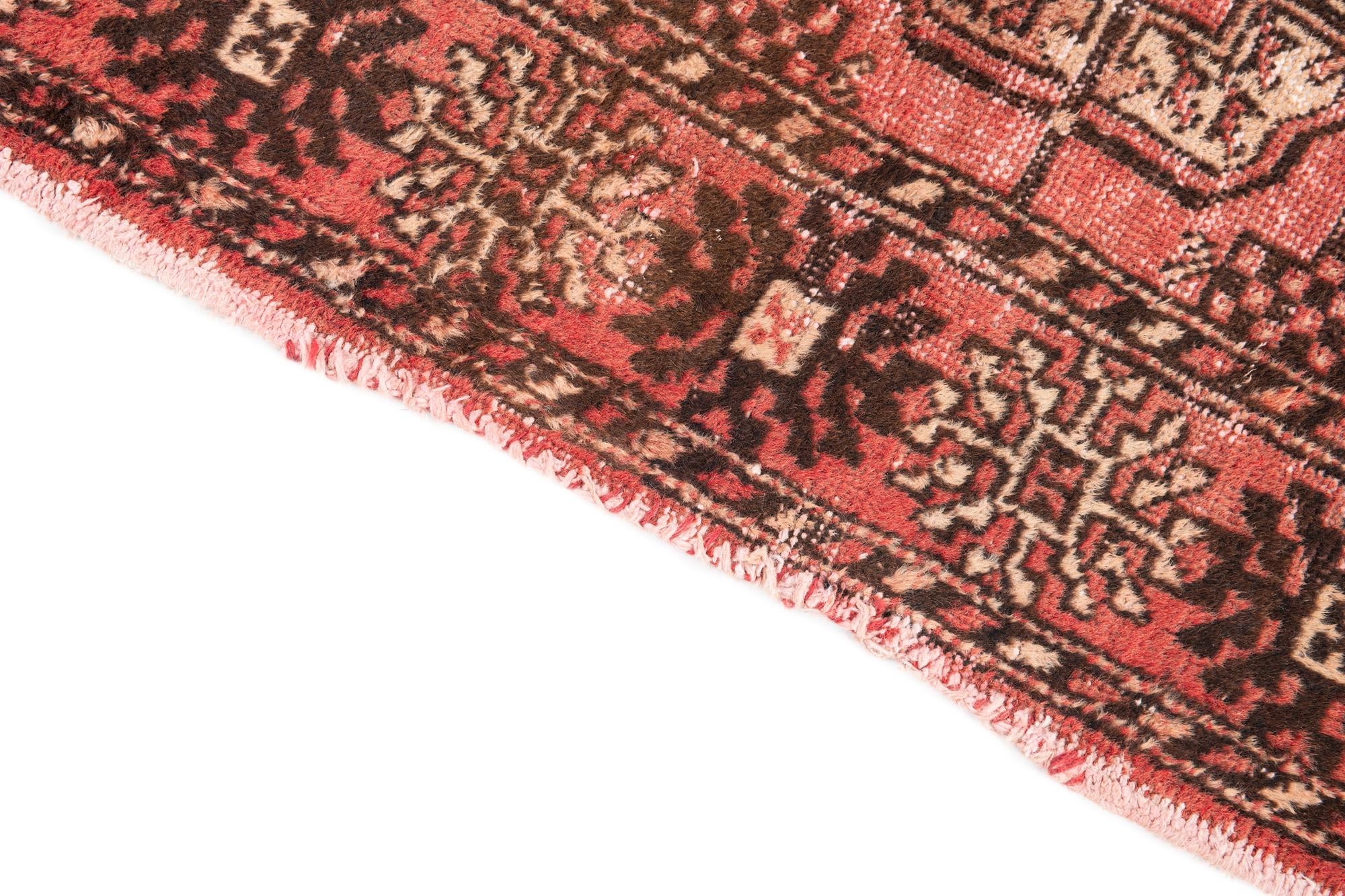 3' x 6' 3 Hand Knotted Ultra Vintage Persian Wool Runner Rug