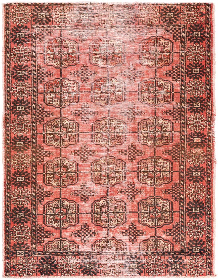 Detail image of 3' x 6' 3 Hand Knotted Ultra Vintage Persian Wool Runner Rug