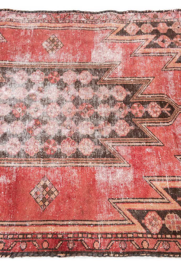 3' 4 x 6' Hand Knotted Ultra Vintage Persian Wool Runner Rug