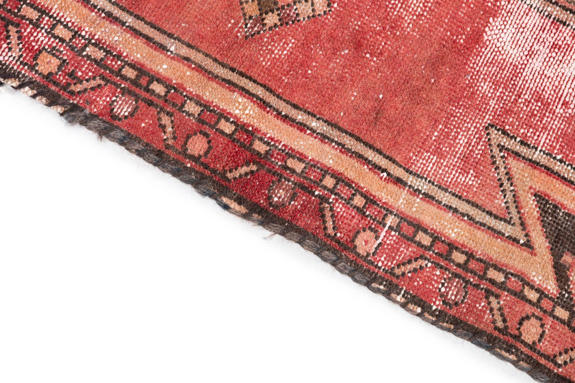 3' 4 x 6' Hand Knotted Ultra Vintage Persian Wool Runner Rug
