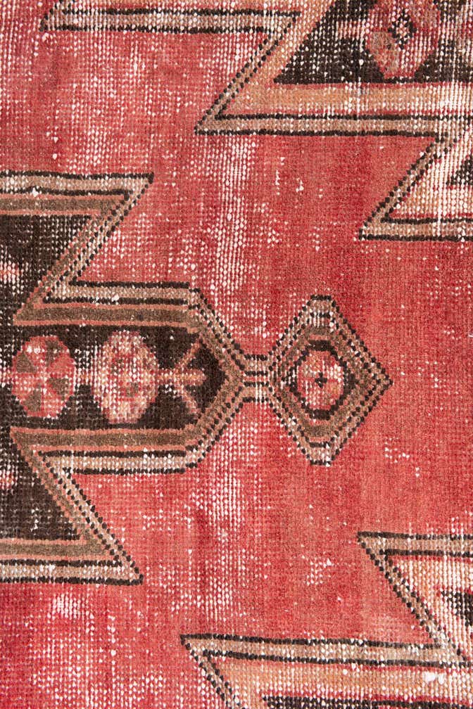 3' 4 x 6' Hand Knotted Ultra Vintage Persian Wool Runner Rug