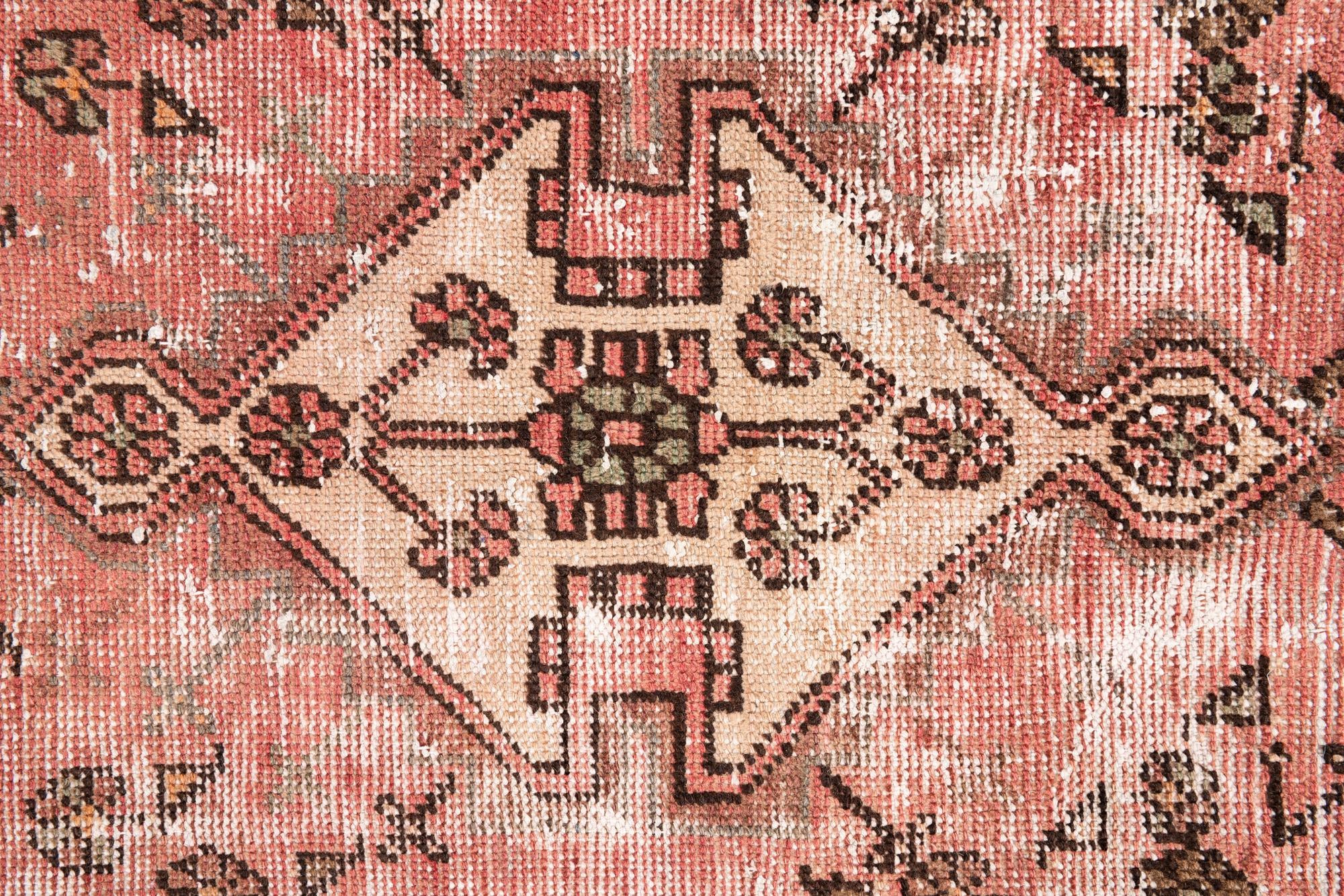 4' 2 x 8' 3 Hand Knotted Ultra Vintage Persian Wool Runner Rug
