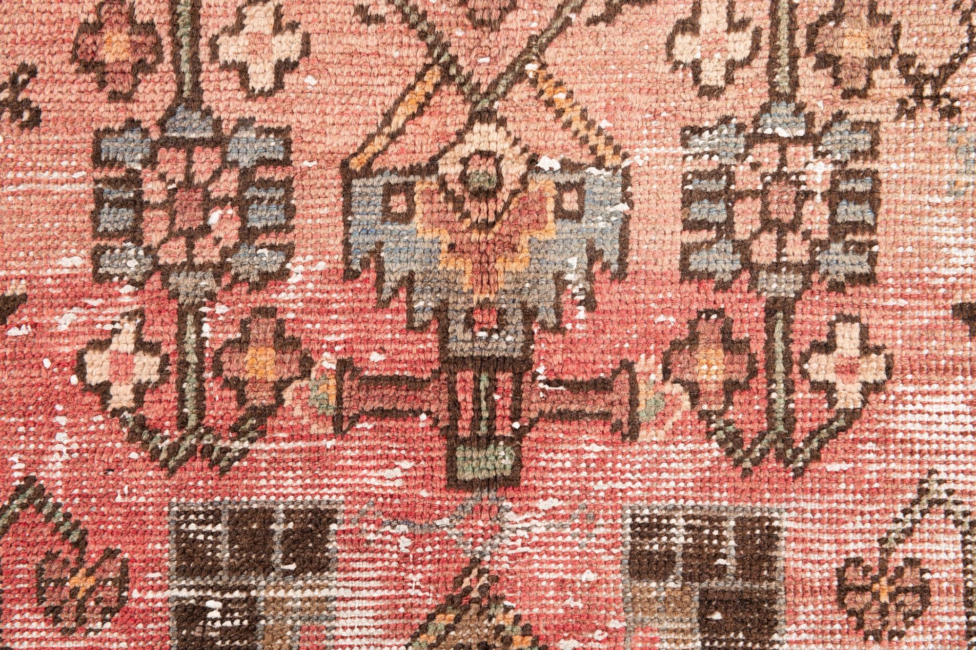 4' 2 x 8' 3 Hand Knotted Ultra Vintage Persian Wool Runner Rug