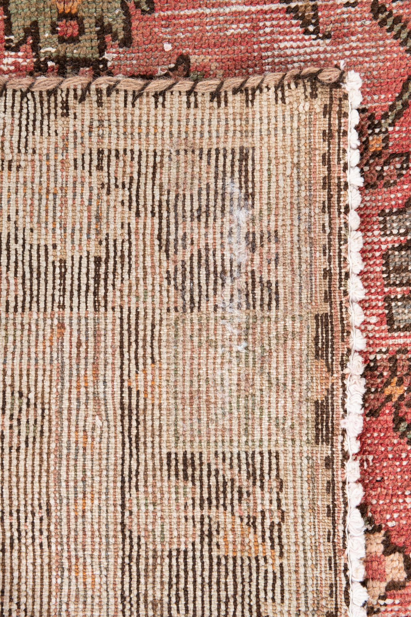 4' 2 x 8' 3 Hand Knotted Ultra Vintage Persian Wool Runner Rug