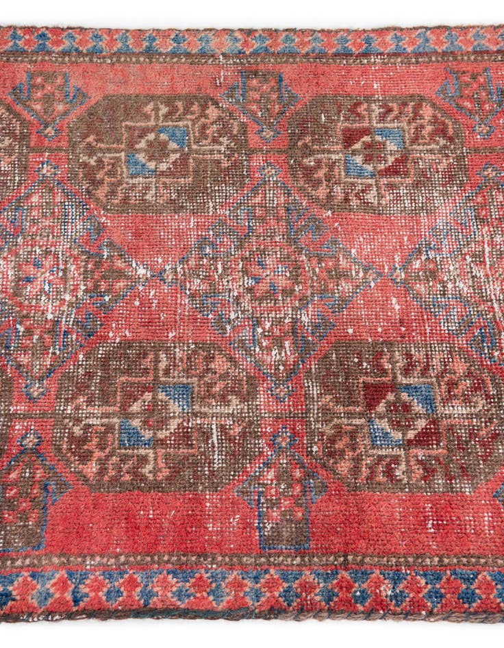 Detail image of 2' 3 x 8' 7  Hand Knotted Ultra Vintage Persian Wool Runner Rug