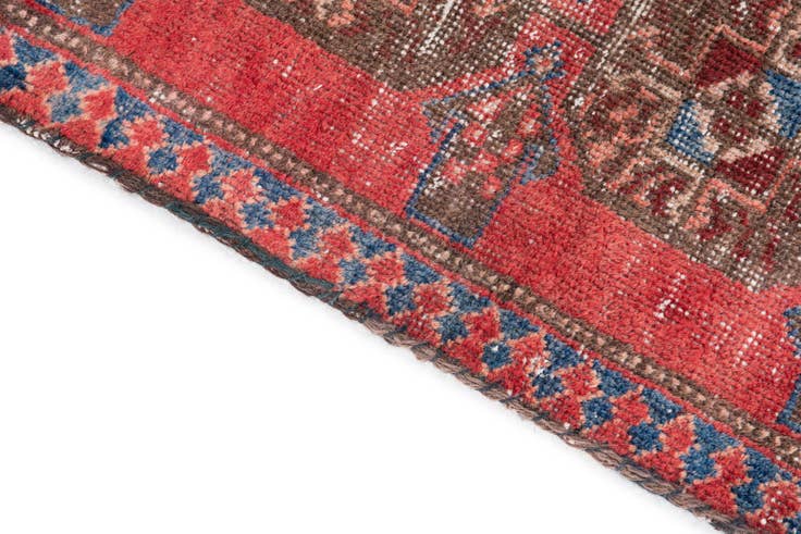 Detail image of 2' 3 x 8' 7 Hand Knotted Ultra Vintage Persian Wool Runner Rug