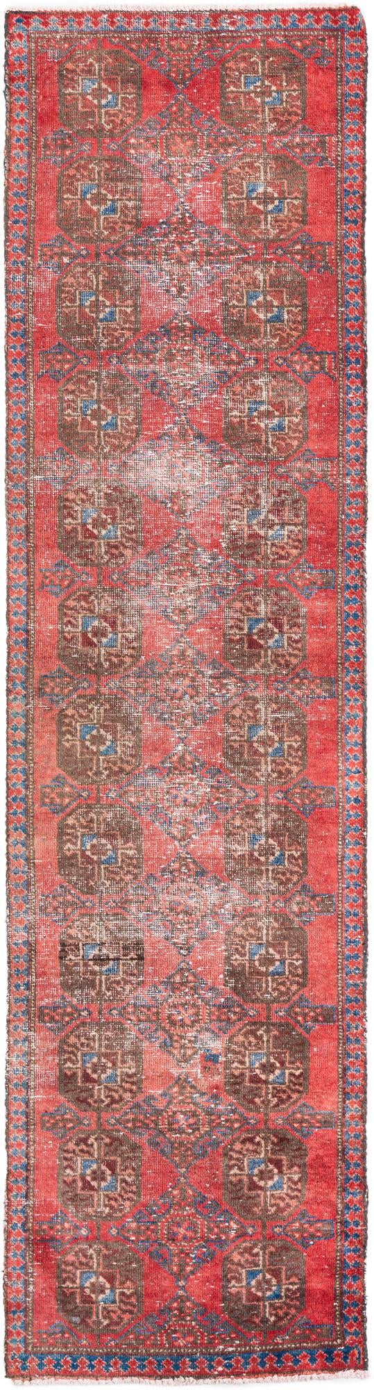 2' 3 x 8' 7 Hand Knotted Ultra Vintage Persian Wool Runner Rug