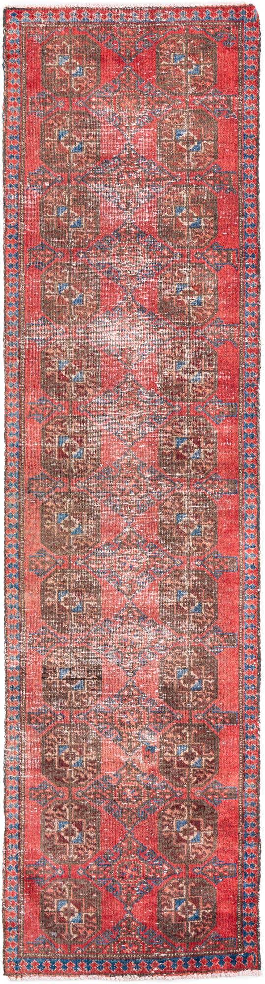 2' 3 x 8' 7 Hand Knotted Ultra Vintage Persian Wool Runner Rug