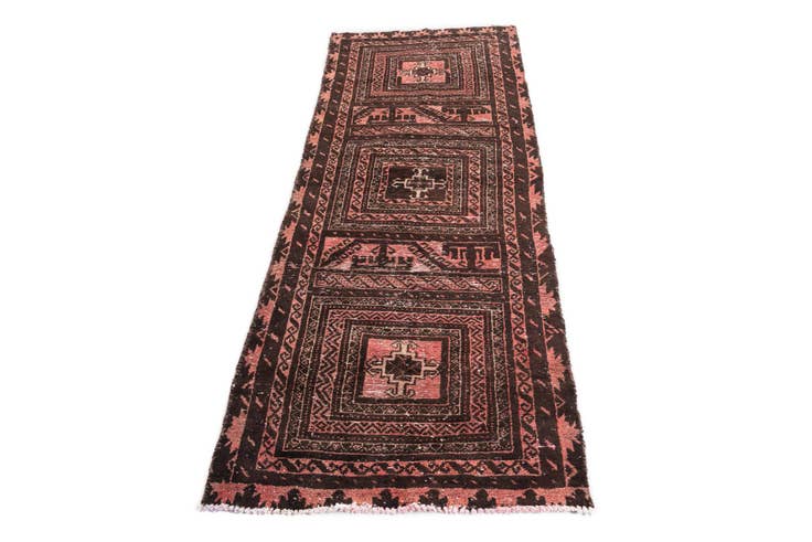 Detail image of 2' 6 x 6' 8 Hand Knotted Ultra Vintage Persian Wool Runner Rug
