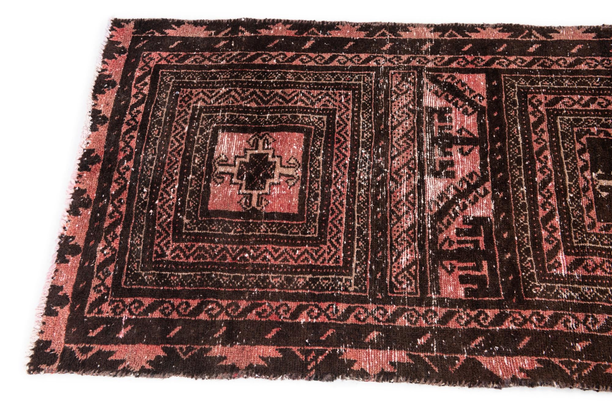 2' 6 x 6' 8 Hand Knotted Ultra Vintage Persian Wool Runner Rug