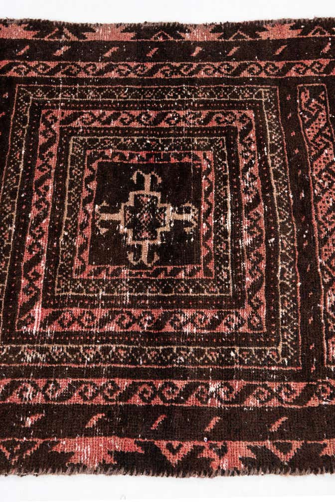 2' 6 x 6' 8 Hand Knotted Ultra Vintage Persian Wool Runner Rug