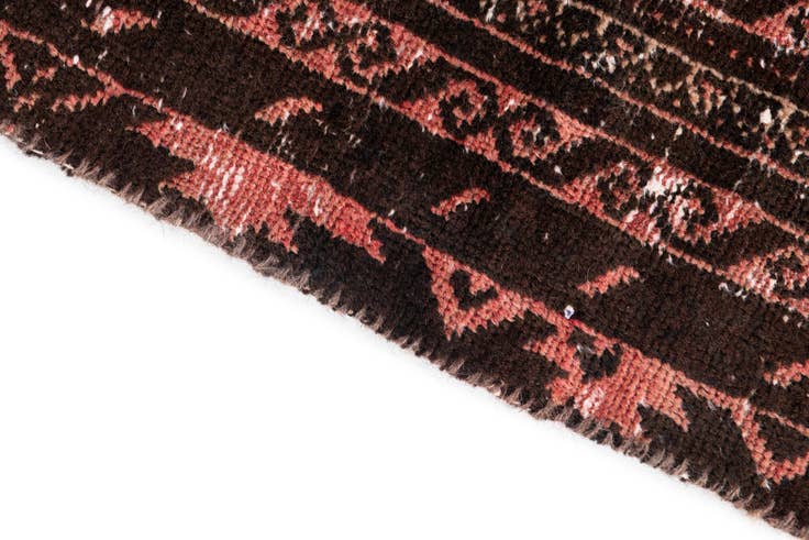 Detail image of 2' 6 x 6' 8 Hand Knotted Ultra Vintage Persian Wool Runner Rug