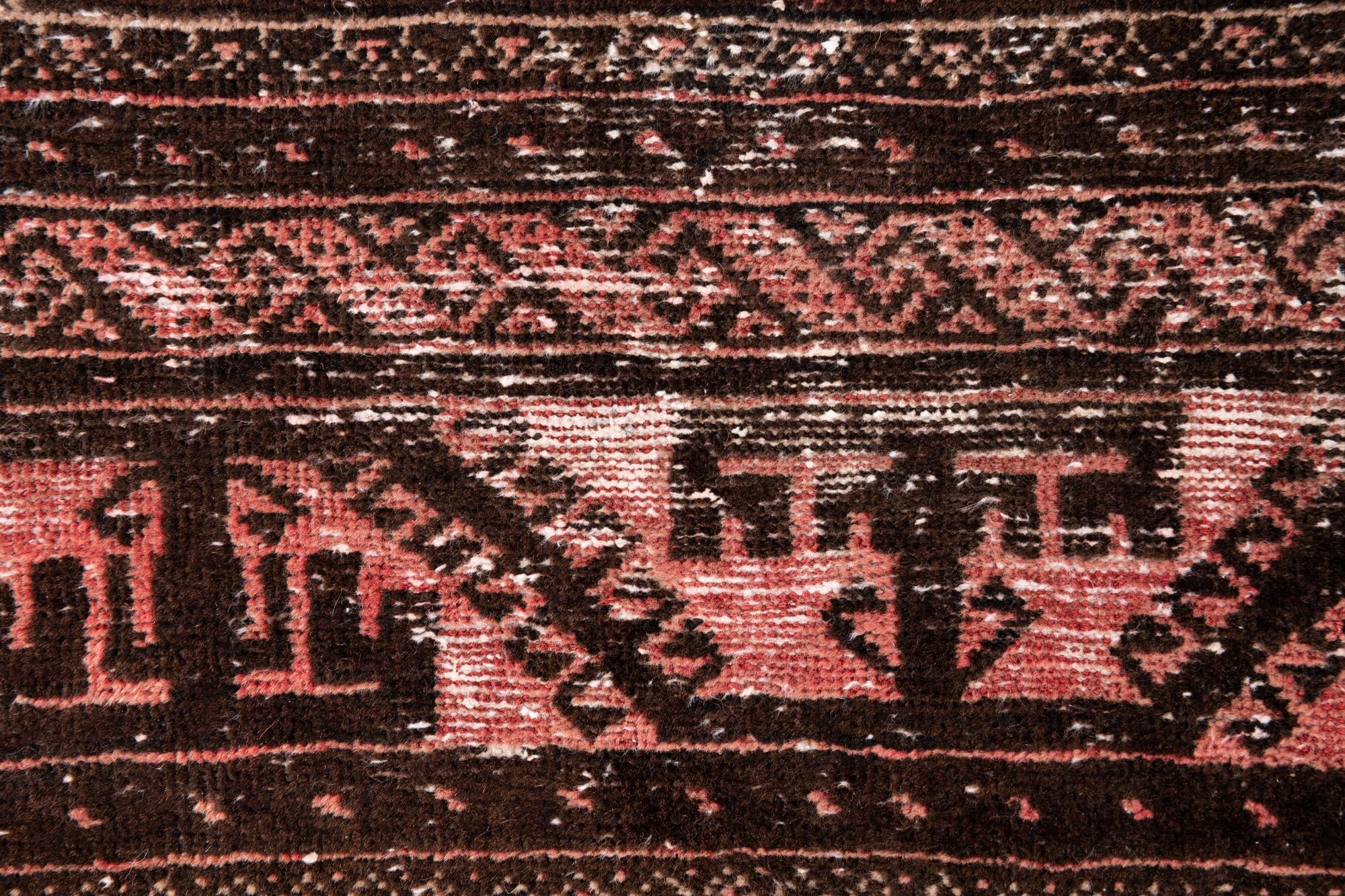 2' 6 x 6' 8 Hand Knotted Ultra Vintage Persian Wool Runner Rug