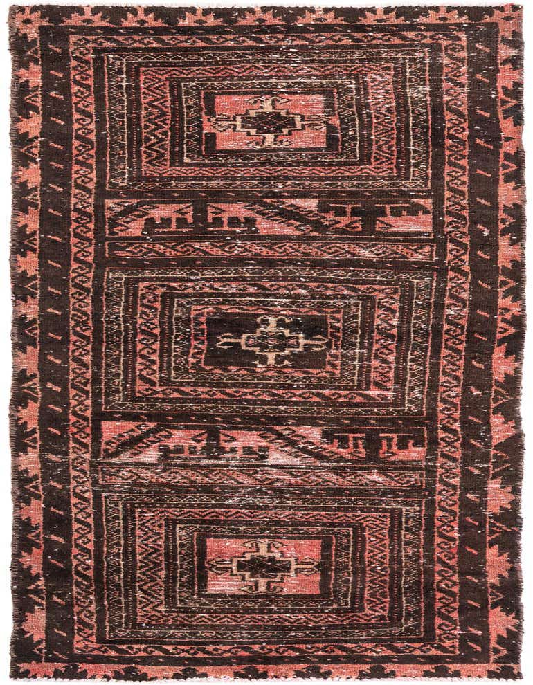 Primary image 2' 6 x 6' 8  Hand Knotted Ultra Vintage Persian Wool Runner Rug