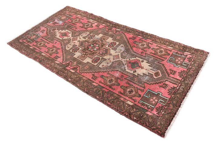 3' 2 x 6' 4 Hand Knotted Ultra Vintage Persian Wool Runner Rug
