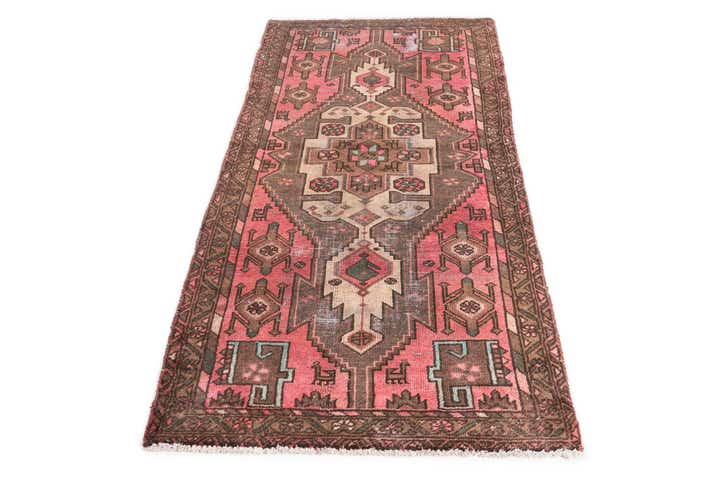 3' 2 x 6' 4 Hand Knotted Ultra Vintage Persian Wool Runner Rug
