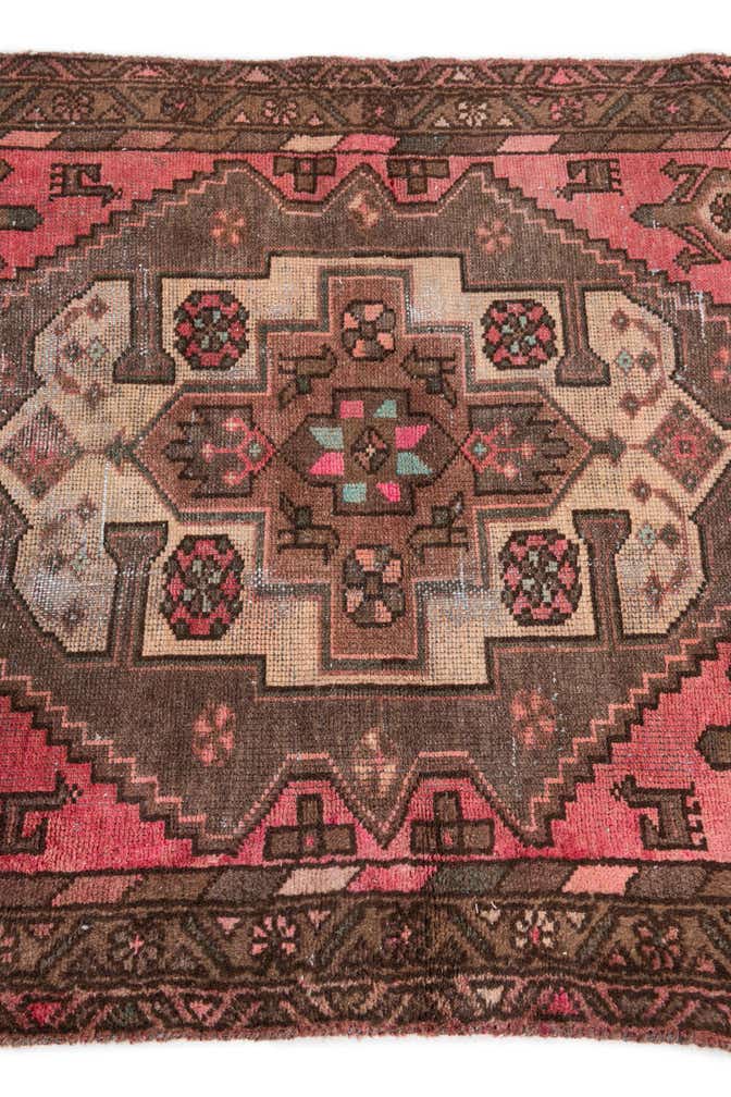 3' 2 x 6' 4 Hand Knotted Ultra Vintage Persian Wool Runner Rug