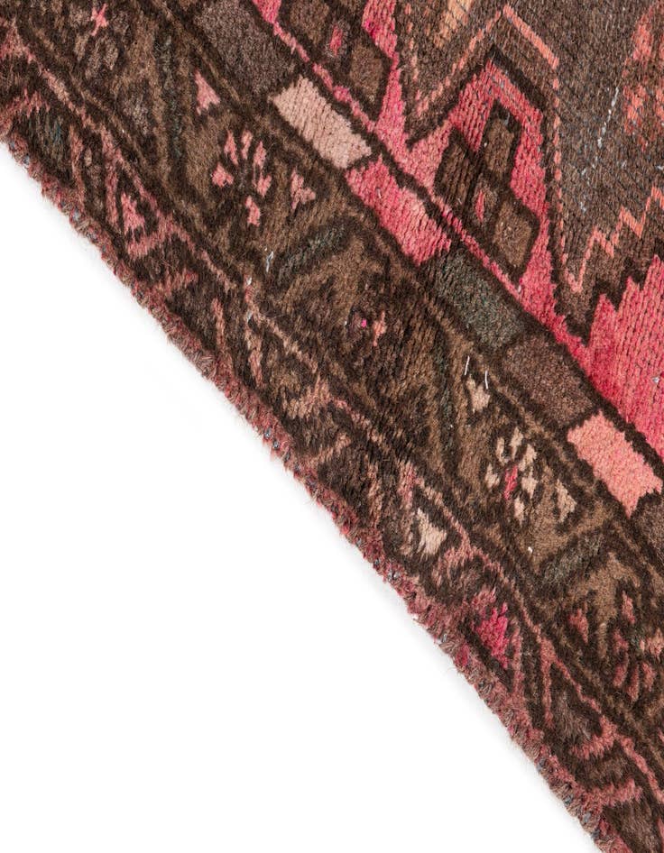 Detail image of 3' 2 x 6' 4  Hand Knotted Ultra Vintage Persian Wool Runner Rug