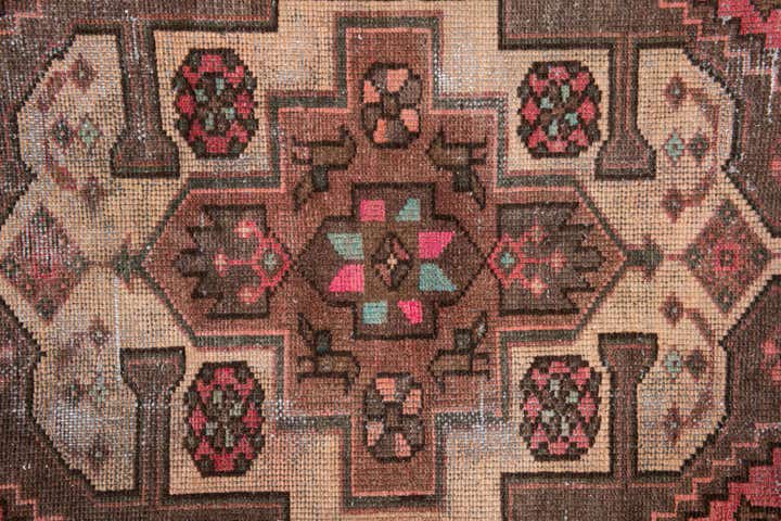 3' 2 x 6' 4 Hand Knotted Ultra Vintage Persian Wool Runner Rug