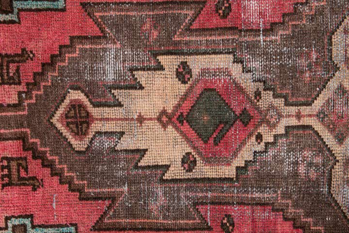 3' 2 x 6' 4 Hand Knotted Ultra Vintage Persian Wool Runner Rug