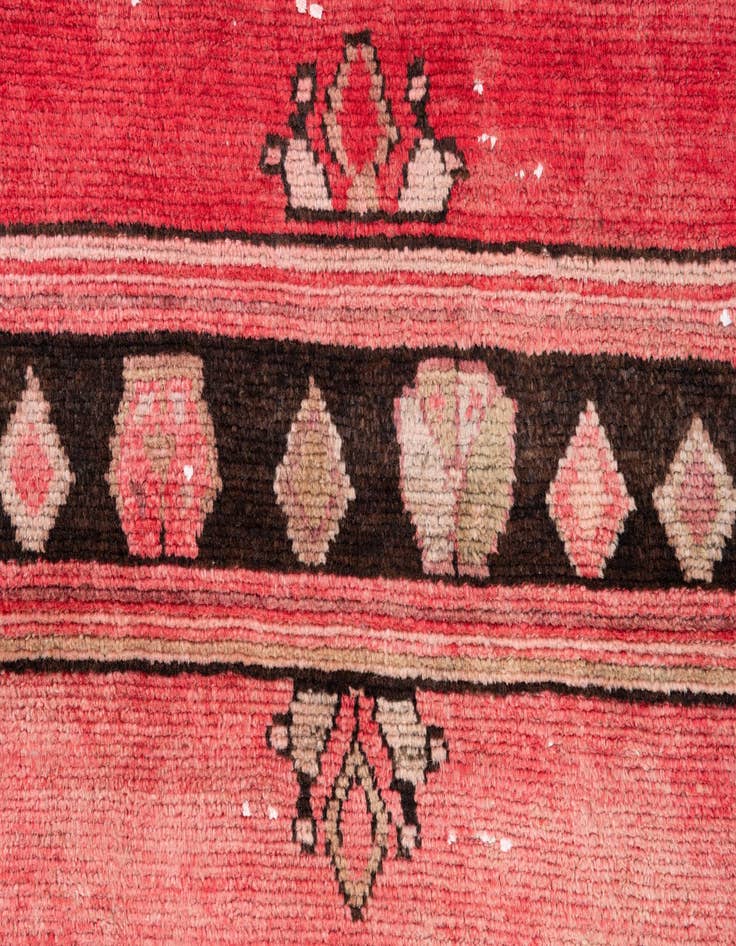 Detail image of 3' 9 x 9'  Hand Knotted Ultra Vintage Persian Wool Runner Rug