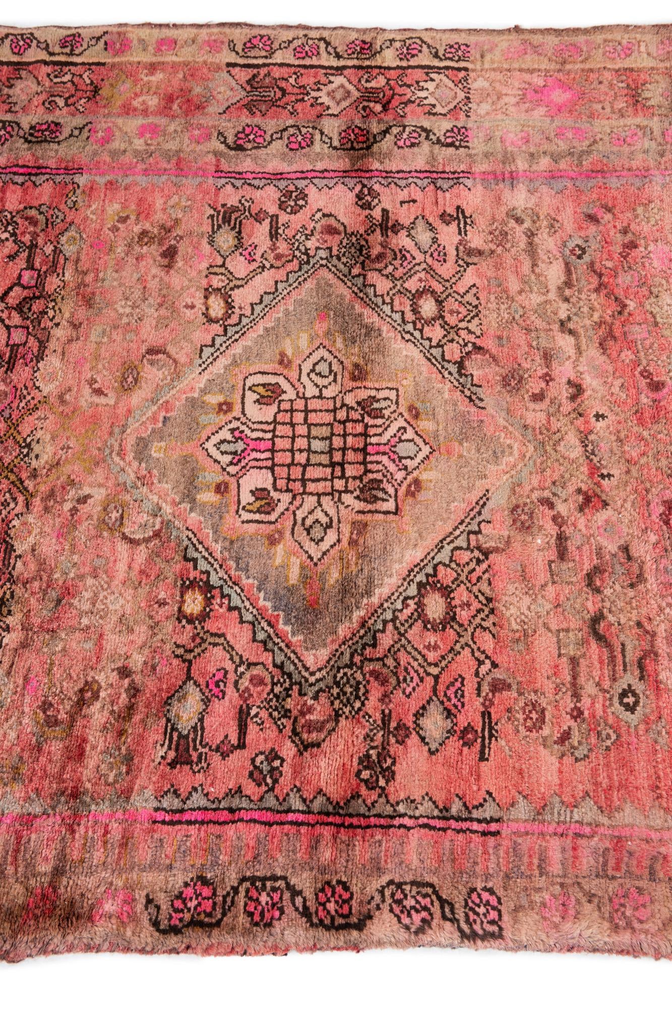 3' 9 x 10' 5 Hand Knotted Ultra Vintage Persian Wool Runner Rug