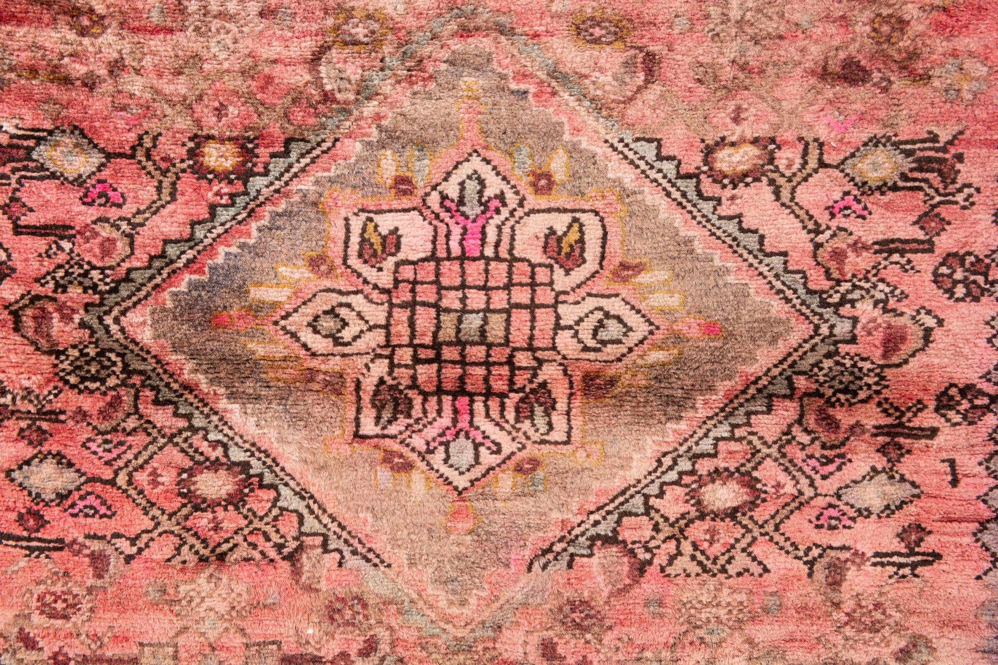 3' 9 x 10' 5 Hand Knotted Ultra Vintage Persian Wool Runner Rug