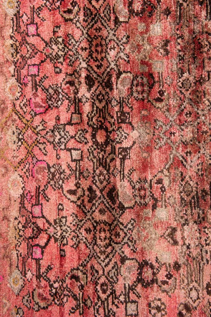 115cm x 320cm Handgeknoopt Ultra Vintage Perzisch Wol Loper Vloerkleed