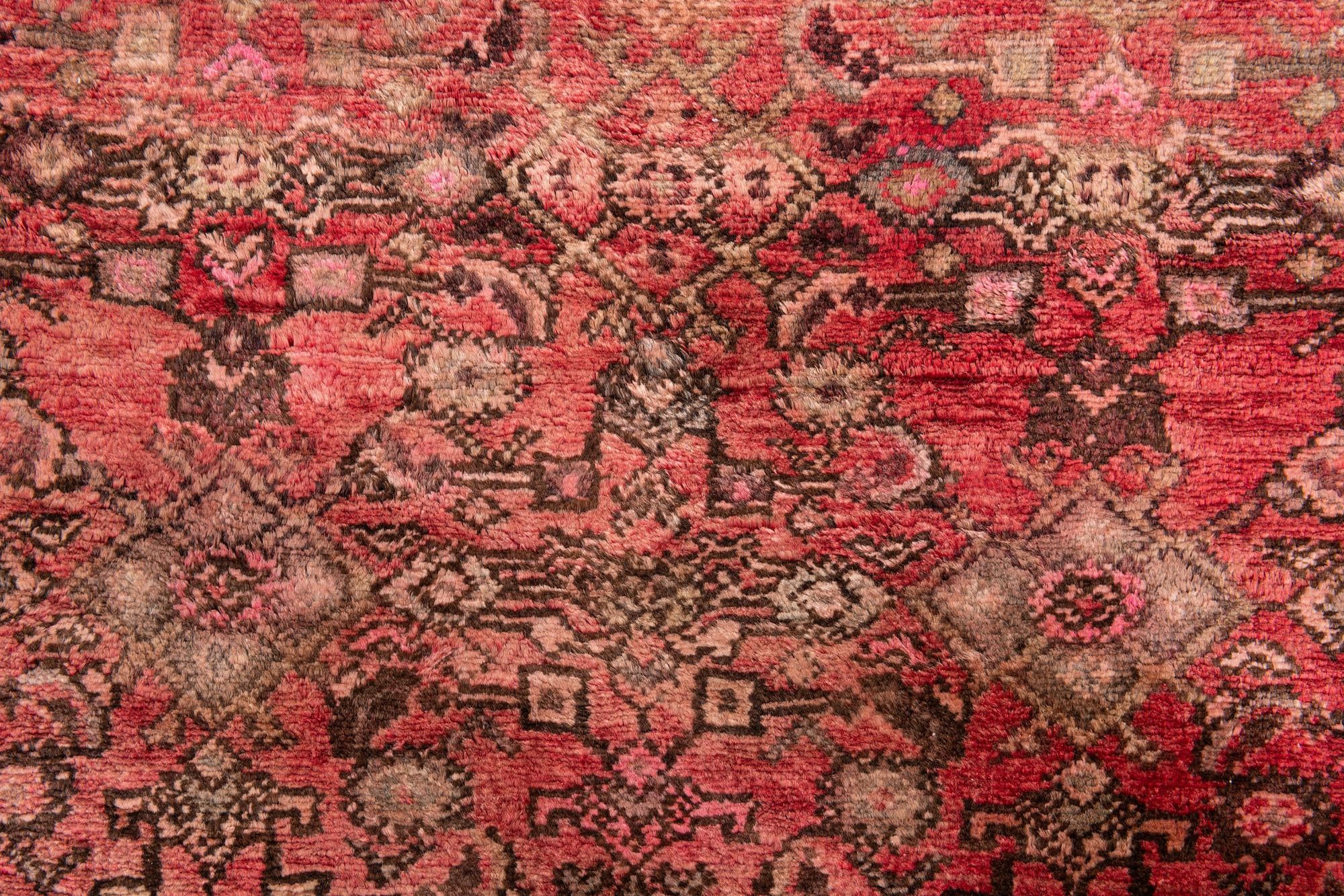 3' 9 x 10' 5 Hand Knotted Ultra Vintage Persian Wool Runner Rug