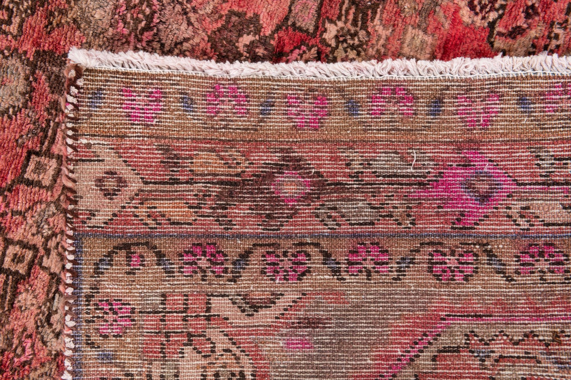 3' 9 x 10' 5 Hand Knotted Ultra Vintage Persian Wool Runner Rug
