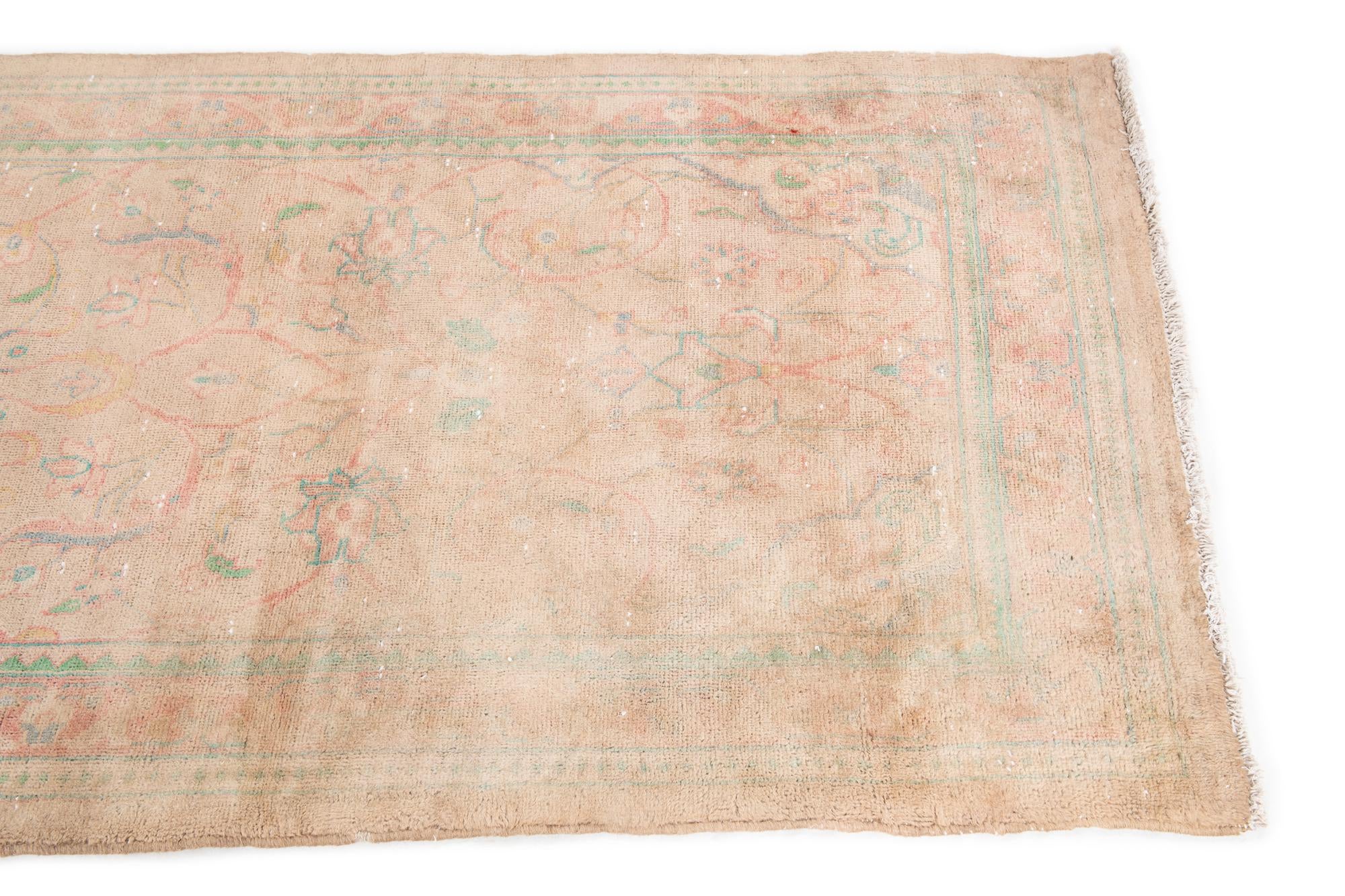 95cm x 320cm anudado a mano Ultra Vintage Alfombra Persa Lana Pasillera