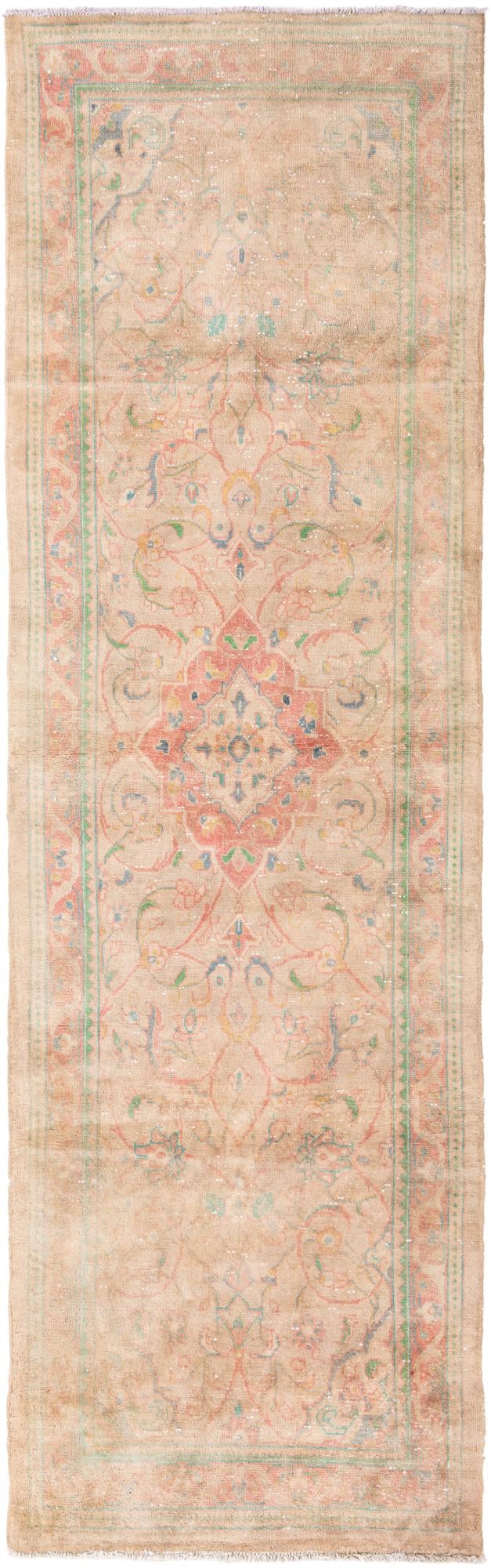 95cm x 320cm anudado a mano Ultra Vintage Alfombra Persa Lana Pasillera