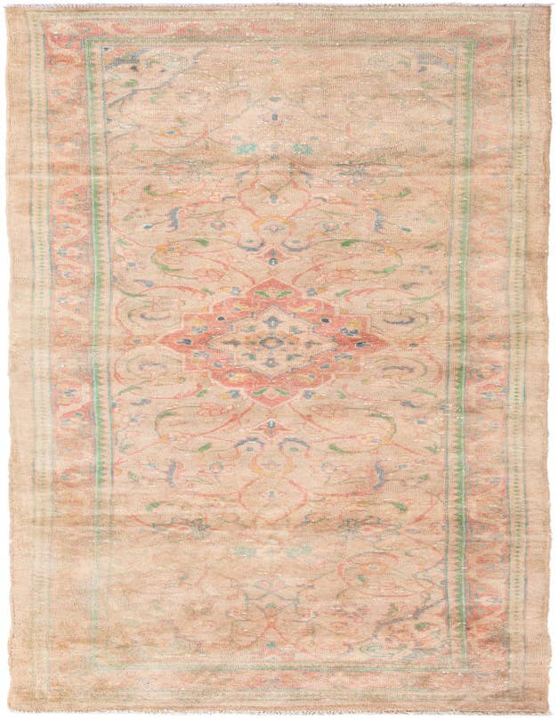 Detail image of 3' 2 x 10' 5 Hand Knotted Ultra Vintage Persian Wool Runner Rug