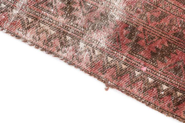 3' 4 x 6' 10 Hand Knotted Ultra Vintage Persian Wool Runner Rug