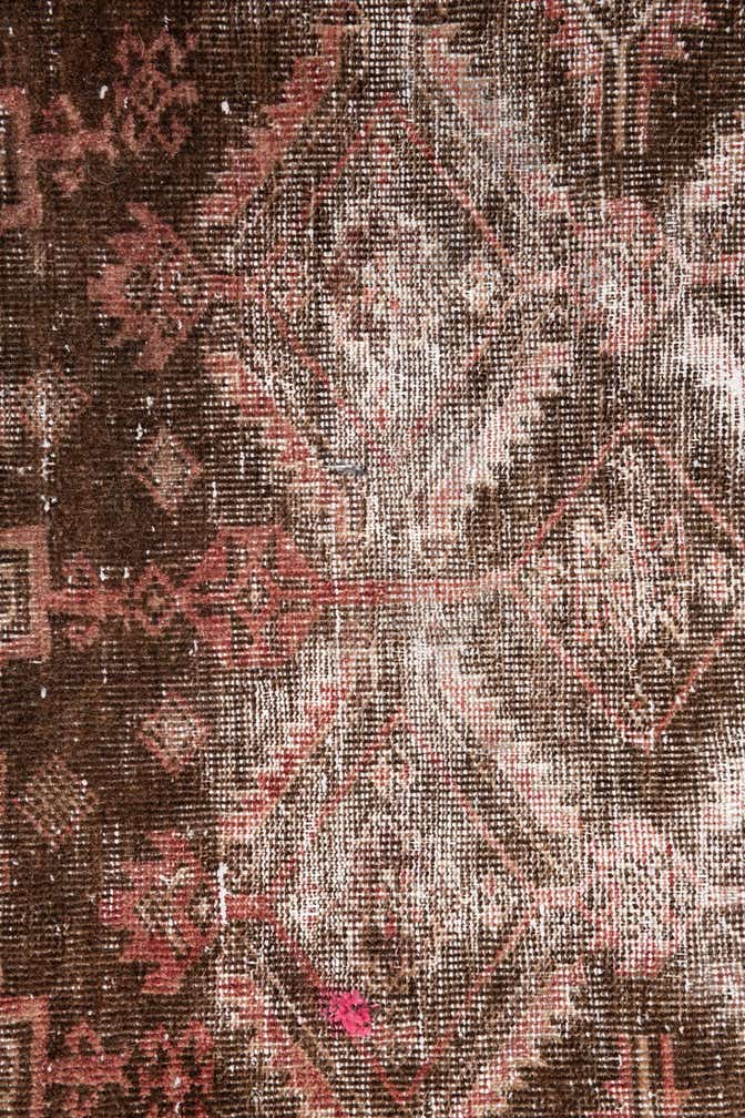 3' 4 x 6' 10 Hand Knotted Ultra Vintage Persian Wool Runner Rug