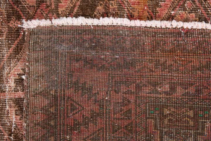 3' 4 x 6' 10 Hand Knotted Ultra Vintage Persian Wool Runner Rug