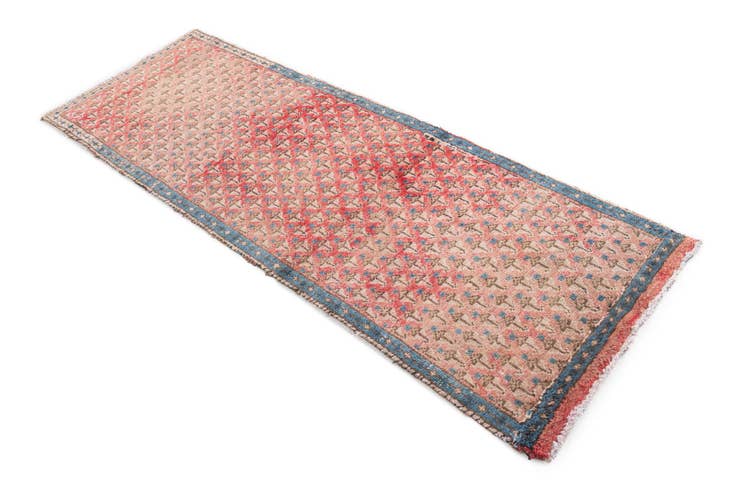 Detail image of 2' 5 x 6' 8 Hand Knotted Ultra Vintage Persian Wool Runner Rug