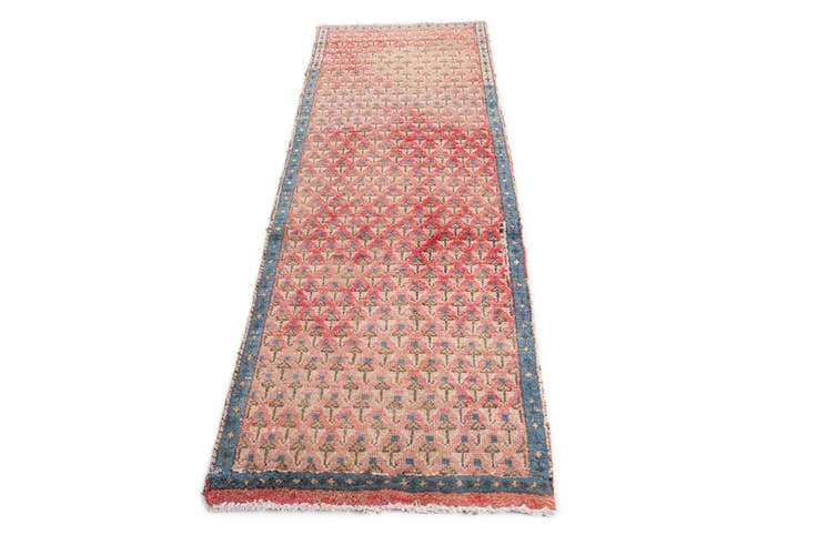 Detail image of 2' 5 x 6' 8 Hand Knotted Ultra Vintage Persian Wool Runner Rug